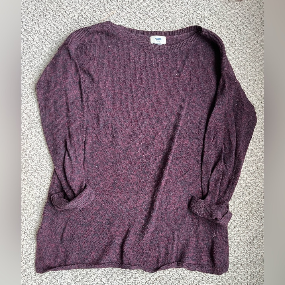 Old Navy Textured Maroon Sweater